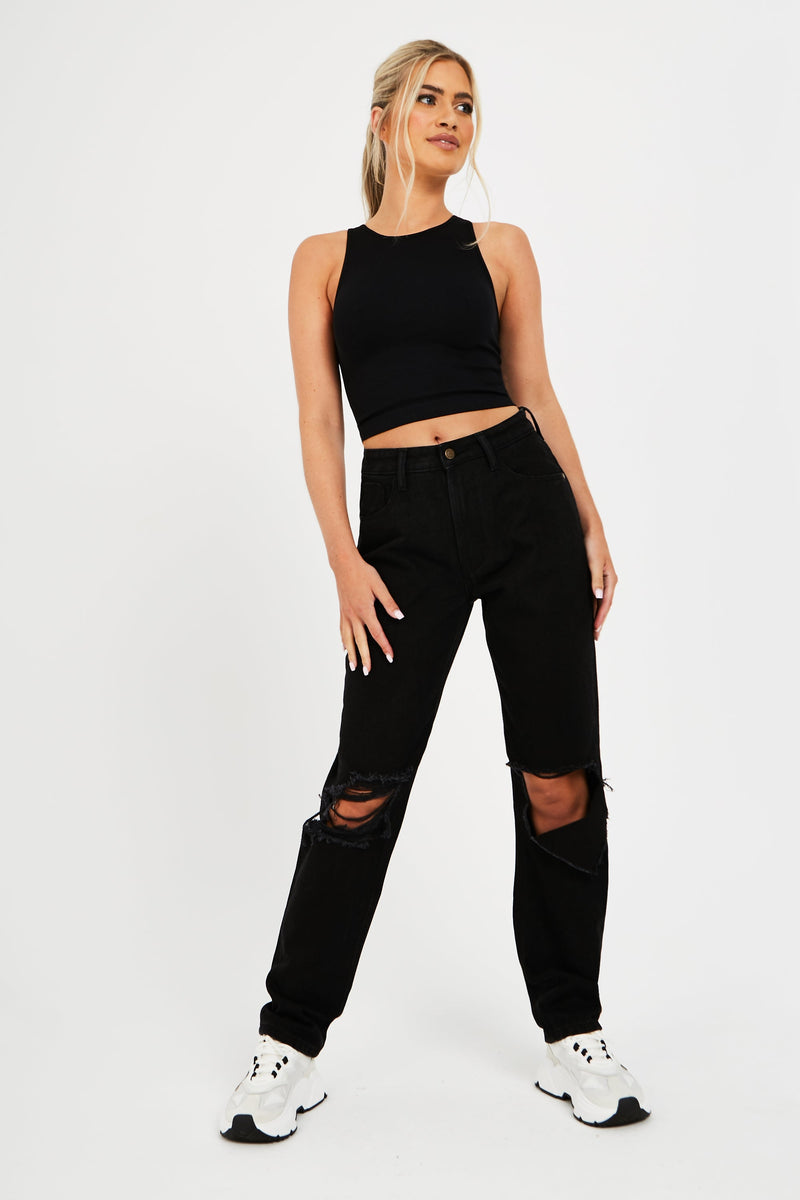 Diana High Rise Straight Fit jeans